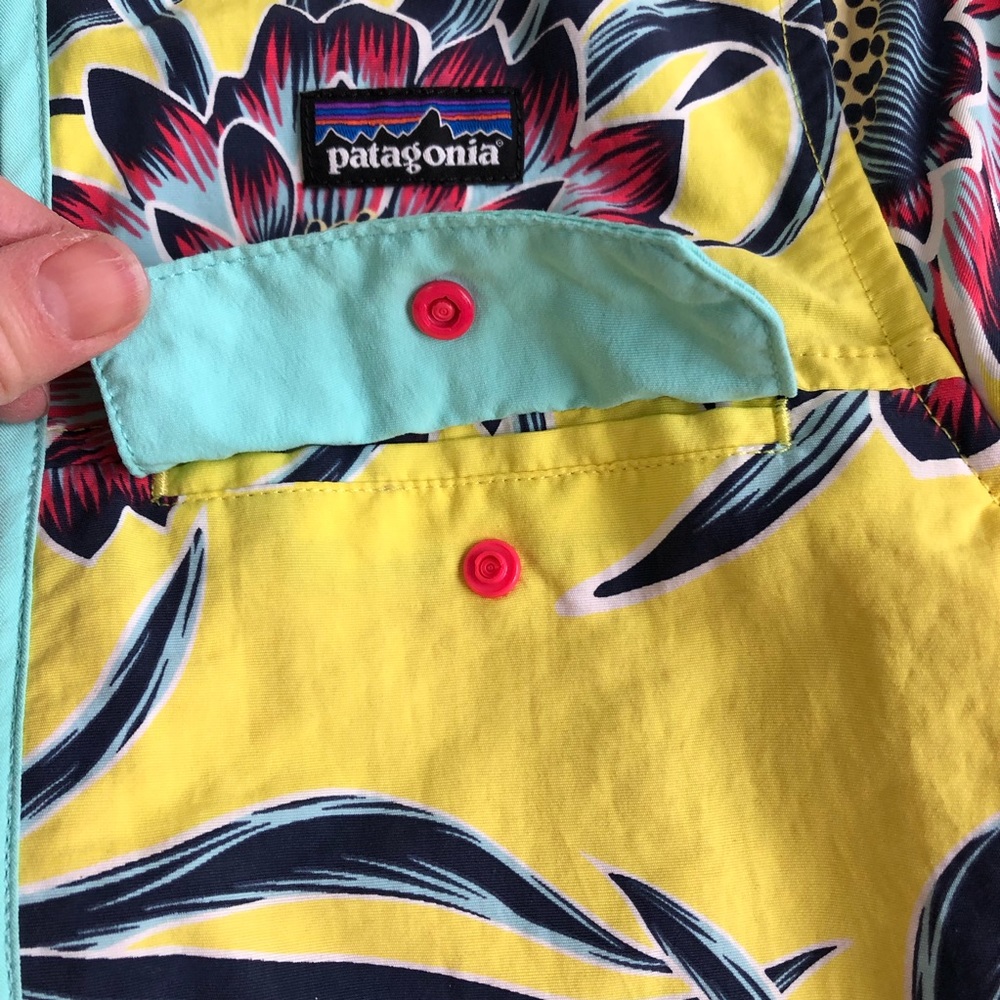 Patagonia Kids Floral Yellow Jacket - Picture 4 of 9